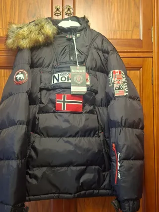 Abrigo Geographical Norway XL Negro