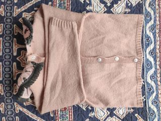 Jersey niña rosa con dibujo de caniche