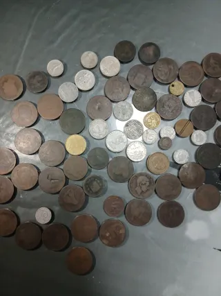 Colección de monedas antiguas 69 monedas