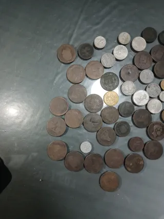 Colección de monedas antiguas 69 monedas