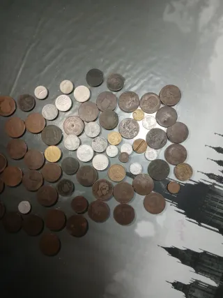 Colección de monedas antiguas 69 monedas