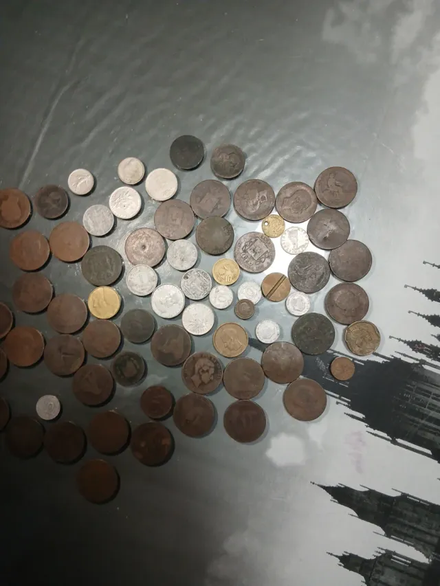 Colección de monedas antiguas 69 monedas