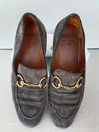 Mocassini Rossi camoscio marrone tg. 40