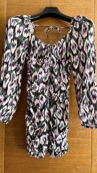 Vestido corto estampado