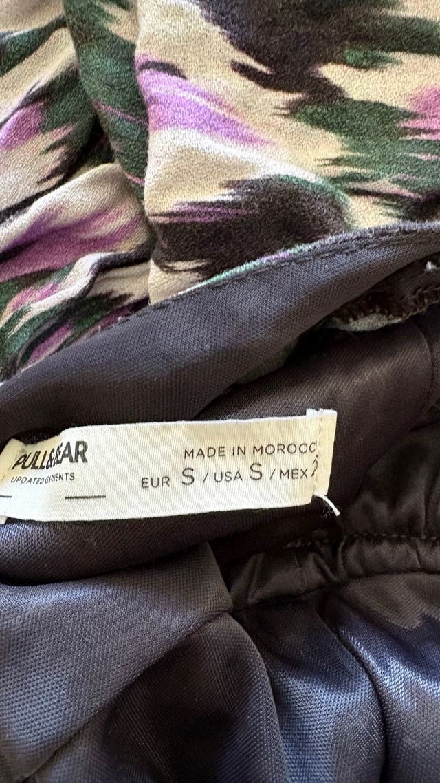 Vestido corto estampado