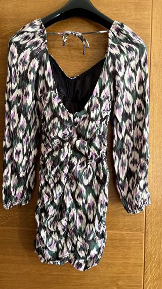 Vestido corto estampado