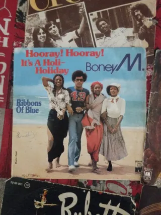 6 Vinilos Singles Pop Rock Años 70