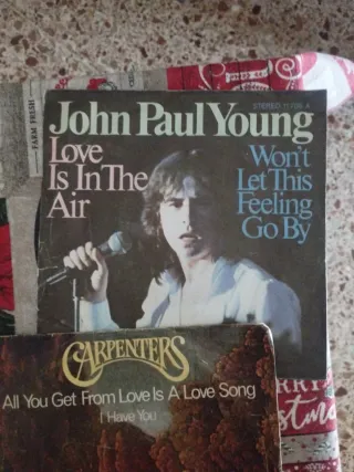 6 Vinilos Singles Pop Rock Años 70