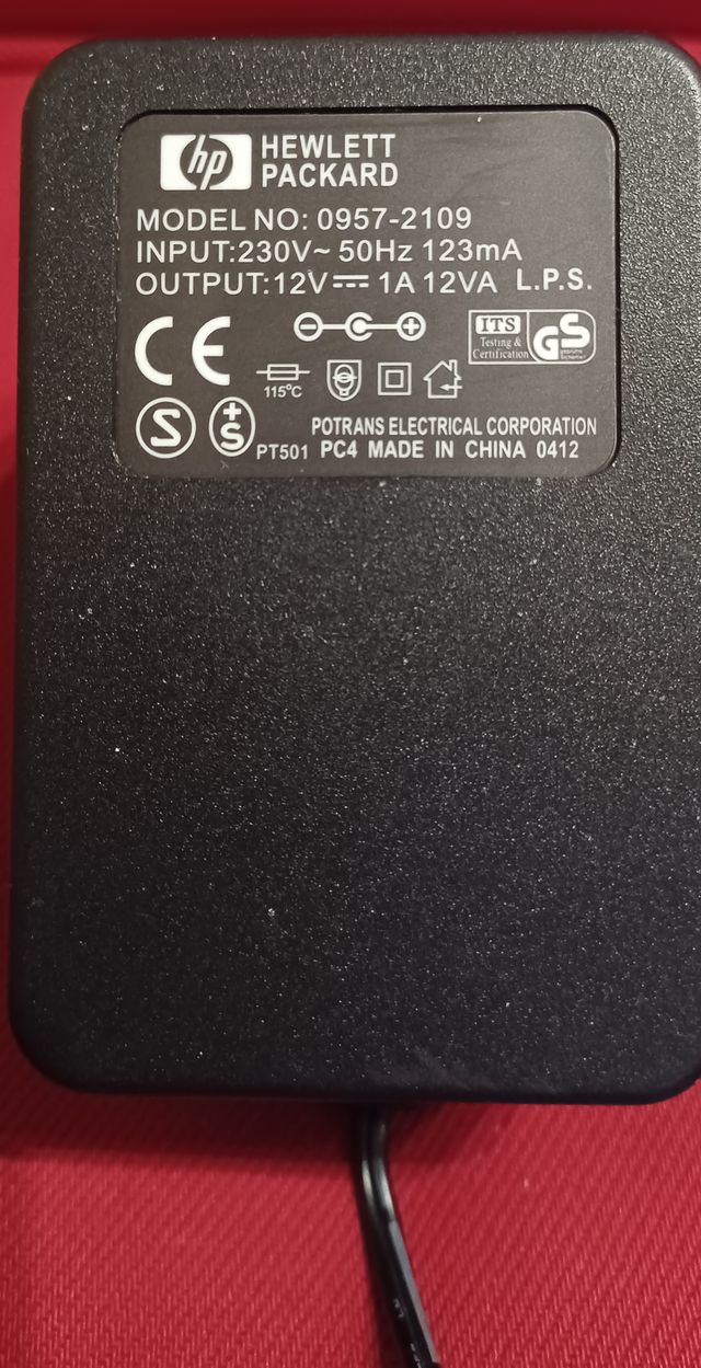 Fuente Alimentación HP 0957-2109 12V 1A