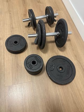 Set Mancuernas Domyos Pesas Ajustables