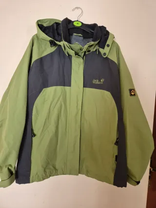 Abrigo Jack Wolfskin Mujer Talla L Verde/Negro