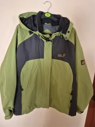 Abrigo Jack Wolfskin Mujer Talla L Verde/Negro