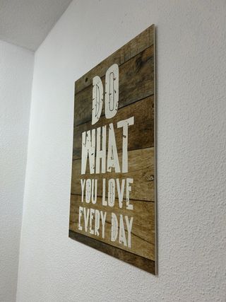 Cuadro Do What You Love Madera
