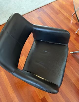 Pack 4 Sillas Comedor Piel Negra