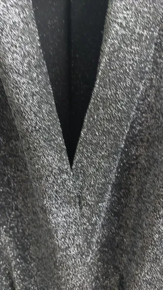 Vestido fiesta plateado