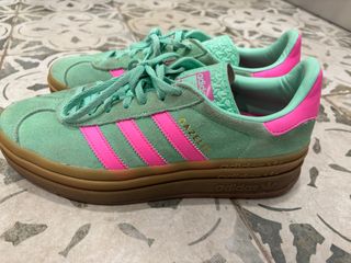 Adidas Gazelle Talla 42 Verde y Rosa