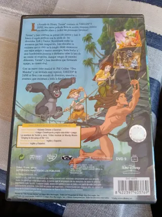 DVD Tarzán y Jane Película Animada Español