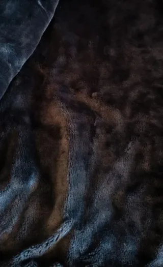 Abrigo Chaquetón Piel gris antracita