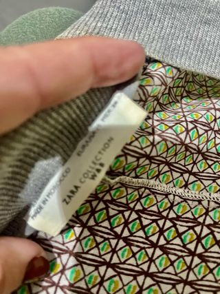 Reneca Zara. Amarillo, azul y beis