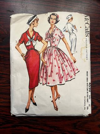 Patrón Vestido McCall's 4550 - 50s