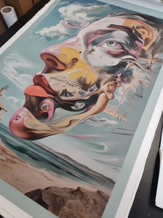 Tela Arte Surreale Volto 80x120