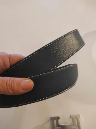 Cinturón Hermes Azul Hebilla H