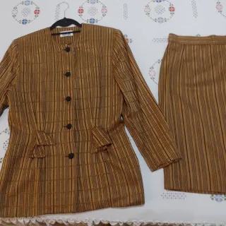 Original traje chaqueta y falda T40 tabaco