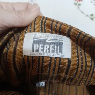 Original traje chaqueta y falda T40 tabaco