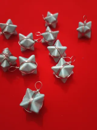 Colgante Estrella Turquesa Por unidad