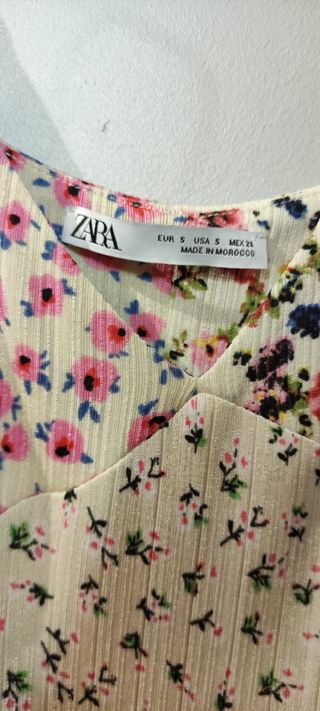 VESTIDO FLORES ZARA