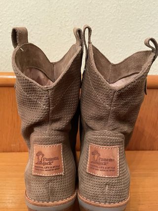 PANAMA JACK - botas tacón beige 39