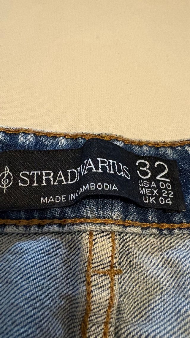 Falda larga vaquera con abertura