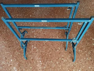 2 caballetes de obra metálico azul