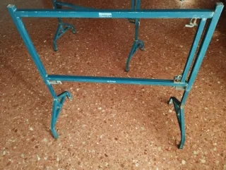 2 caballetes de obra metálico azul