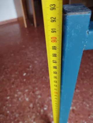 2 caballetes de obra metálico azul