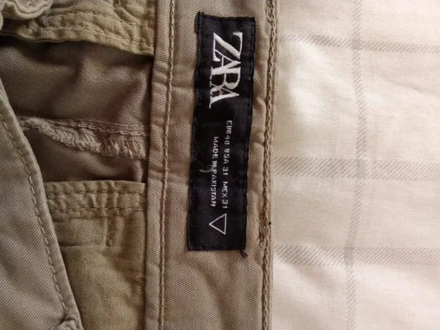 Pantalón chino beige hombre