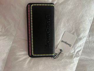 Cartera Desigual Negra y Rosa Sin Estrenar