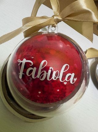 Pallina Natale Personalizzata PVC