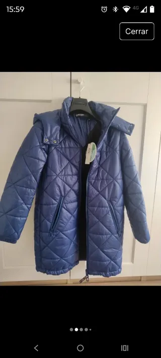 Abrigo Bimba y Lola Azul Talla XS