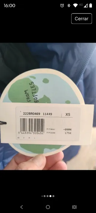 Abrigo Bimba y Lola Azul Talla XS