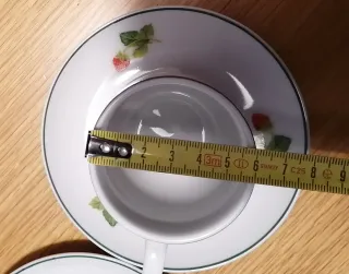 2 Tazzine Caffè Porcellana Floreale