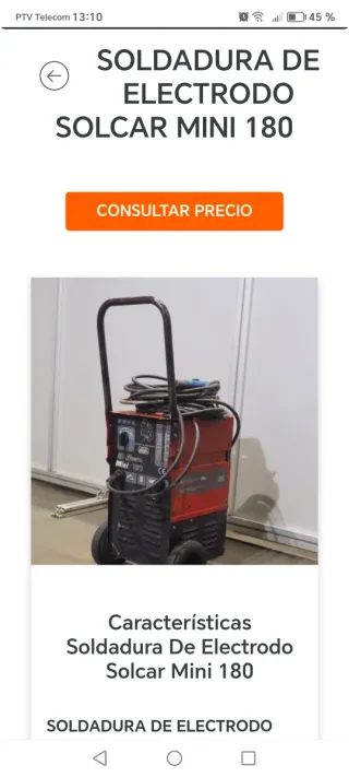 Soldadora Solcar Mini 180