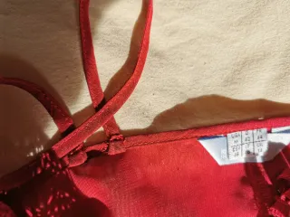 Camisón tirantes encaje vino