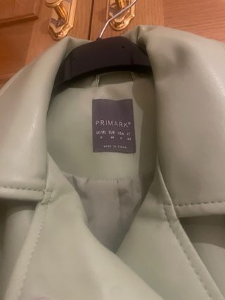 Chaqueta corta verde entretiempo Talla M