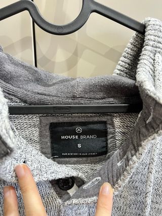 Jersey de punto cálido gris