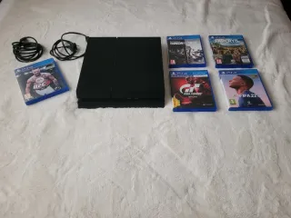 PS4 (PlayStation 4) Nera + 5 Giochi