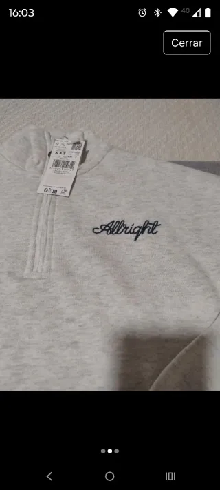 Sudadera niña gris clarito