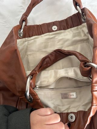 Bolso Bimba y Lola Marrón Grande Vintage