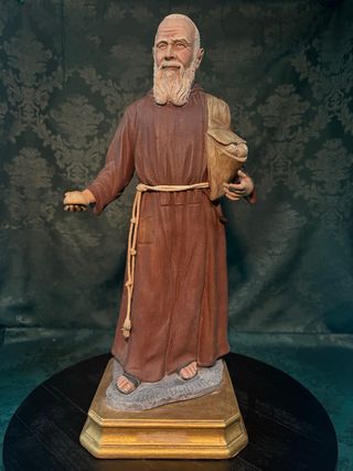 Figura Fray Leopoldo en Barro Cocido de 38 centíme