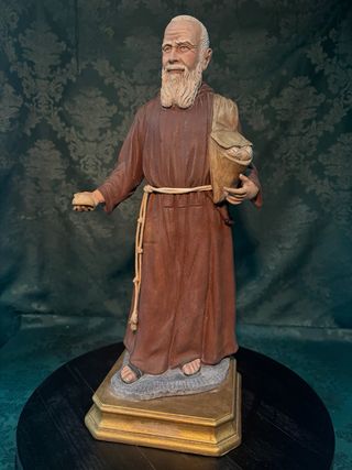 Figura Fray Leopoldo en Barro Cocido de 38 centíme